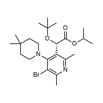 Propan-2-yl (2S)-2-[5-bromo-4-(4,4-dimethylpiperidin-1-yl)-2,6-dimethylpyridin-3-yl]-2-[(2-methylpropan-2-yl)oxy]acetate|CS-0754935