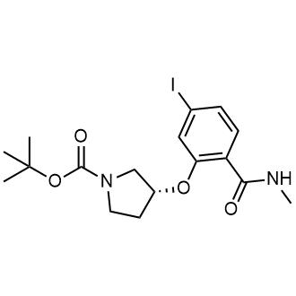 Tert-butyl (3R)-3-[5-iodo-2-(methylcarbamoyl)phenoxy]pyrrolidine-1-carboxylate|CS-0755065