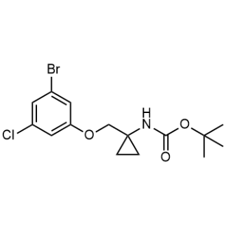 Tert-butyl (1-((3-bromo-5-chlorophenoxy)methyl)cyclopropyl)carbamate|CS-0755185