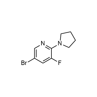 5-Bromo-3-fluoro-2-pyrrolidin-1-ylpyridine|CS-0755277