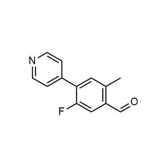 5-Fluoro-2-methyl-4-(pyridin-4-yl)benzaldehyde|CS-0755723