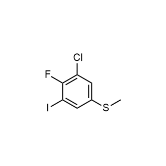 1-Chloro-2-fluoro-3-iodo-5-methylsulfanylbenzene|CS-0756576