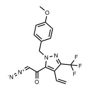 2-Diazo-1-{4-ethenyl-1-[(4-methoxyphenyl)methyl]-3-(trifluoromethyl)-1H-pyrazol-5-yl}ethan-1-one|CS-0756829