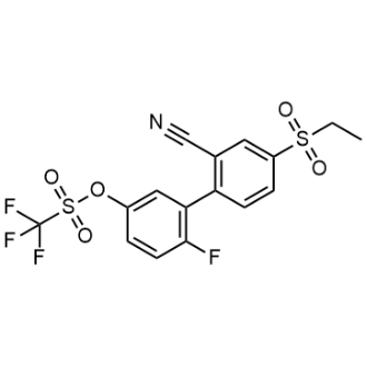 [3-(2-Cyano-4-ethylsulfonylphenyl)-4-fluorophenyl] trifluoromethanesulfonate|CS-0756872