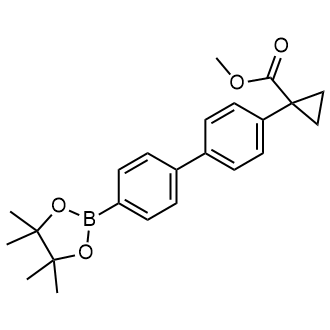 Methyl 1-[4-[4-(4,4,5,5-tetramethyl-1,3,2-dioxaborolan-2-yl)phenyl]phenyl]cyclopropane-1-carboxylate|CS-0756937