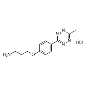 3-[4-(6-Methyl-1,2,4,5-tetrazin-3-yl)phenoxy]propan-1-amine;hydrochloride|CS-0757246
