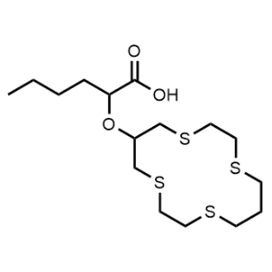 Hexanoic Acid, 2-(1,4,8,11-tetrathiacyclotetradec-6-yloxy)-|CS-0757532