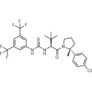 1-(3,5-Bis(Trifluoromethyl)phenyl)-3-((S)-1-((R)-2-(4-chlorophenyl)-2-methylpyrrolidin-1-yl)-3,3-dimethyl-1-oxobutan-2-yl)thiourea|CS-0757945