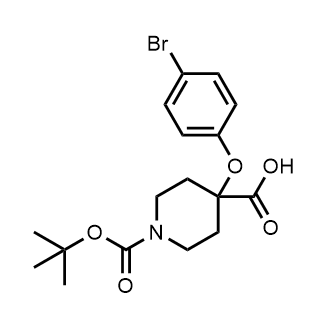 4-(4-Bromophenoxy)-1-(Tert-butoxycarbonyl)piperidine-4-carboxylic acid|CS-0758048