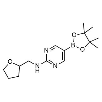 N-(Oxolan-2-ylmethyl)-5-(4,4,5,5-tetramethyl-1,3,2-dioxaborolan-2-yl)pyrimidin-2-amine|CS-0758370
