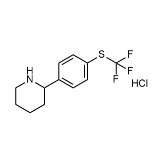 2-{4-[(Trifluoromethyl)sulfanyl]phenyl}piperidine hydrochloride|CS-0758515