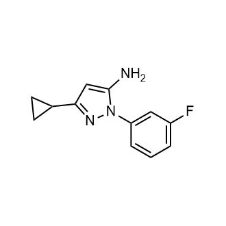 3-Cyclopropyl-1-(3-fluorophenyl)-1H-pyrazol-5-amine|CS-0758760