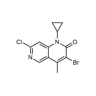 3-Bromo-7-chloro-1-cyclopropyl-4-methyl-1,6-naphthyridin-2-one|CS-0759296