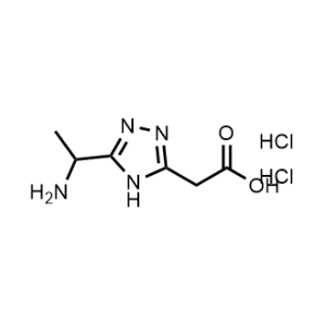 [5-(1-Aminoethyl)-4H-1,2,4-triazol-3-yl]acetic acid dihydrochloride|CS-0760109