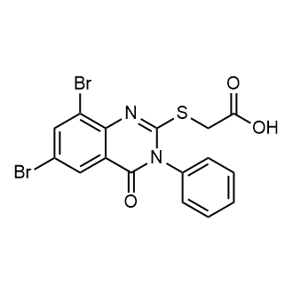 2-(6,8-Dibromo-4-oxo-3-phenylquinazolin-2-yl)sulfanylacetic acid|CS-0760626