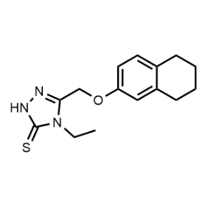 4-Ethyl-3-[(5,6,7,8-tetrahydronaphthalen-2-yloxy)methyl]-4,5-dihydro-1H-1,2,4-triazole-5-thione|CS-0761229