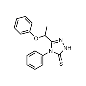 3-(1-Phenoxyethyl)-4-phenyl-4,5-dihydro-1H-1,2,4-triazole-5-thione|CS-0761236