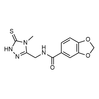 N-[(4-Methyl-5-sulfanylidene-1H-1,2,4-triazol-3-yl)methyl]-1,3-benzodioxole-5-carboxamide|CS-0761244