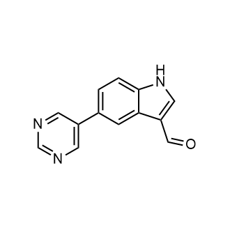 5-(5-Pyrimidinyl)-1H-Indole-3-carbaldehyde|CS-0761282