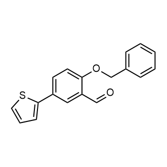 2-(Benzyloxy)-5-(2-Thienyl)benzaldehyde|CS-0761451