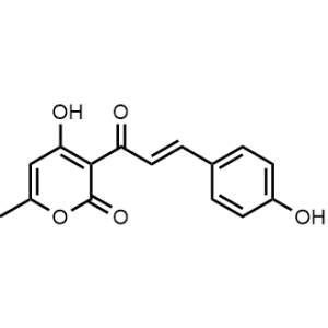 4-Hydroxy-3-[(E)-3-(4-hydroxyphenyl)prop-2-enoyl]-6-methylpyran-2-one|CS-0762084