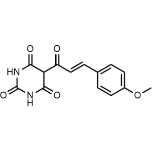 (E)-5-(3-(4-methoxyphenyl)acryloyl)pyrimidine-2,4,6(1H,3H,5H)-trione|CS-0762089