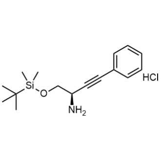 (R)-1-(Tert-Butyldimethylsilanyloxymethyl)-3-phenylprop-2-ynylamine hydrochloride|CS-0762297