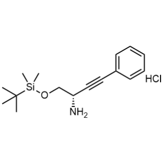 (S)-1-(Tert-Butyldimethylsilanyloxymethyl)-3-phenylprop-2-ynylamine hydrochloride|CS-0762298