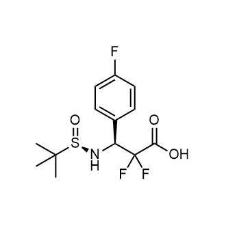 (3S,2'R)-2,2-Difluoro-3-(4-Fluoro-phenyl)-3-(2-methyl-propane-2-sulfinylamino)-propionic acid|CS-0762319