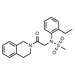 N-[2-(3,4-Dihydro-1H-isoquinolin-2-yl)-2-oxoethyl]-N-(2-ethylphenyl)methanesulfonamide|CS-0762550