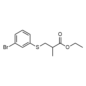 Ethyl 3-[(3-Bromophenyl)sulfanyl]-2-methylpropanoate|CS-0763273