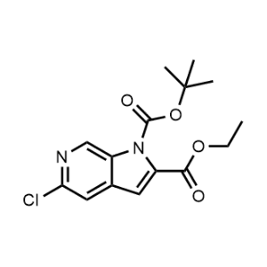 1-O-Tert-butyl 2-O-ethyl 5-chloropyrrolo[2,3-c]pyridine-1,2-dicarboxylate|CS-0765071