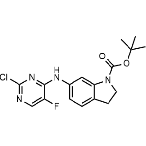 1H-Indole-1-Carboxylic acid, 6-[(2-chloro-5-fluoro-4-pyrimidinyl)amino]-2,3-dihydro-, 1,1-dimethylethyl ester|CS-0765072