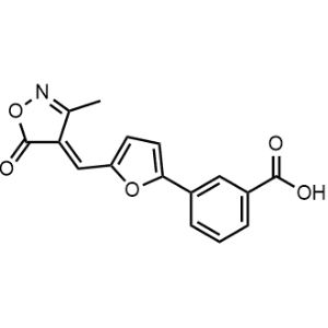 3-(5-((3-methyl-5-oxoisoxazol-4(5H)-ylidene)methyl)furan-2-yl)benzoic acid|CS-0765905