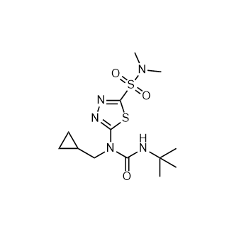 5-(3-(Tert-Butyl)-1-(cyclopropylmethyl)ureido)-N,N-dimethyl-1,3,4-thiadiazole-2-sulfonamide|CS-0766319