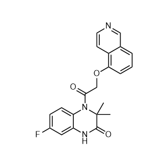 7-Fluoro-4-(2-isoquinolin-5-yloxyacetyl)-3,3-dimethyl-1H-quinoxalin-2-one|CS-0766452