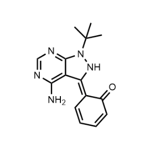 (6Z)-6-[4-Amino-1-(1,1-dimethylethyl)-1,2-dihydro-3H-pyrazolo[3,4-d]pyrimidin-3-ylidene]-2,4-cyclohexadien-1-one|CS-0766593