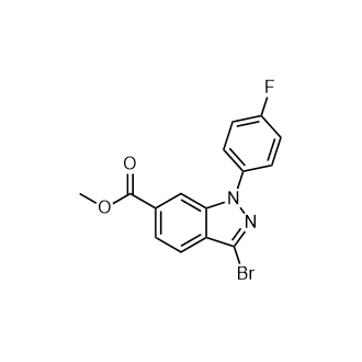 Methyl 3-Bromo-1-(4-fluorophenyl)-1H-indazole-6-carboxylate|CS-0766669
