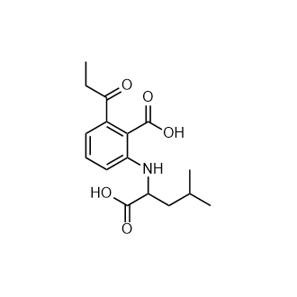 2-((1-carboxy-3-methylbutyl)amino)-6-propionylbenzoic acid|CS-0767211