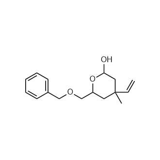 6-((benzyloxy)methyl)-4-methyl-4-vinyltetrahydro-2H-pyran-2-ol|CS-0767262