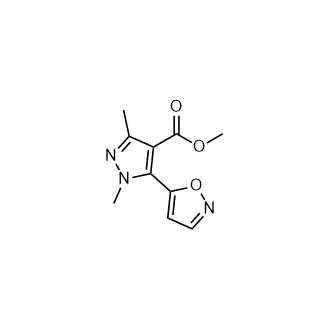Methyl 1,3-dimethyl-5-(1,2-oxazol-5-yl)pyrazole-4-carboxylate|CS-0767783