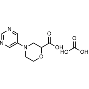 Carbonic acid;4-pyrimidin-5-ylmorpholine-2-carboxylic acid|CS-0769020