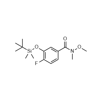 3-((Tert-Butyldimethylsilyl)oxy)-4-fluoro-N-methoxy-N-methylbenzamide|CS-0769108