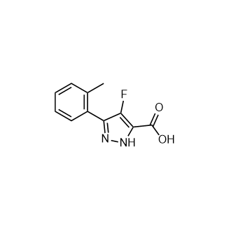 4-Fluoro-3-(2-methylphenyl)-1H-pyrazole-5-carboxylic acid|CS-0769120