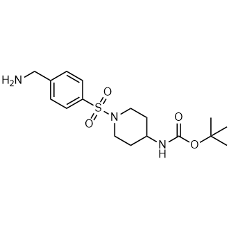 Tert-Butyl (1-((4-(aminomethyl)phenyl)sulfonyl)piperidin-4-yl)carbamate|CS-0769259