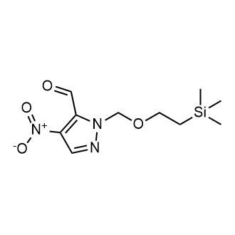 4-Nitro-1-((2-(Trimethylsilyl)ethoxy)methyl)-1H-pyrazole-5-carbaldehyde|CS-0769608