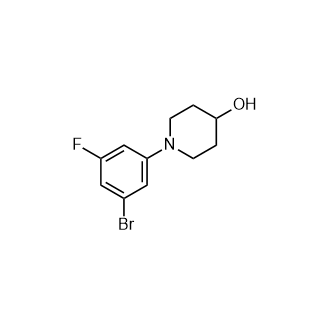 1-(3-Bromo-5-fluorophenyl)piperidin-4-ol|CS-0769932