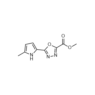 5-(5-Methyl-1H-Pyrrol-2-yl)-[1,3,4]oxadiazole-2-carboxylic acid methyl ester|CS-0770117