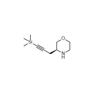 (S)-3-(3-Trimethylsilanyl-Prop-2-ynyl)morpholine|CS-0770347