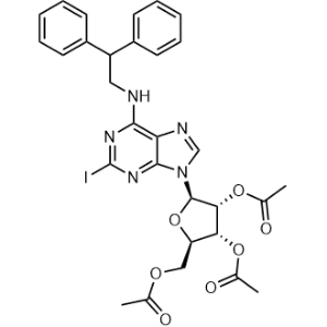 [(2R,3R,4R,5R)-3,4-Diacetyloxy-5-[6-(2,2-diphenylethylamino)-2-iodopurin-9-yl]oxolan-2-yl]methyl acetate|CS-0770392
